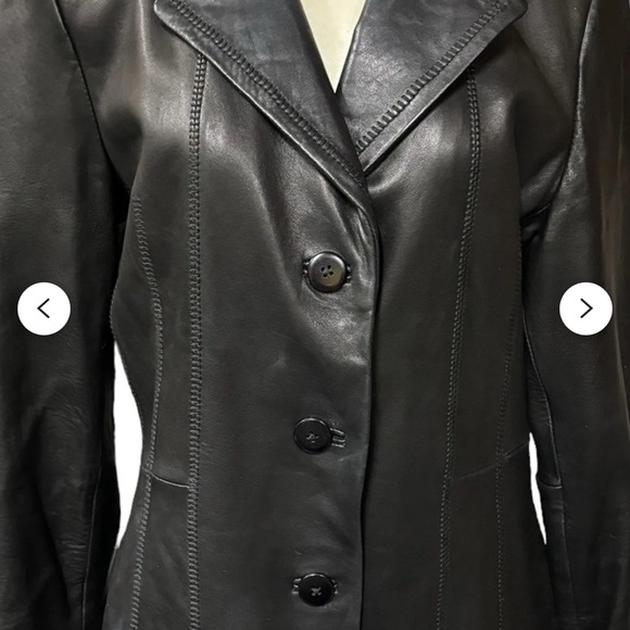 AVANTI Black Leather Women's Jacket - Picture 1 of 14